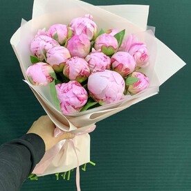 Пионы розовые 15
