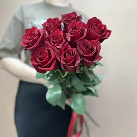 Монобукет из красных роз