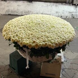 Розы в корзине