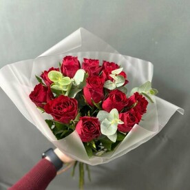 Роза Кения, Эвкалипт, Матовая упаковка