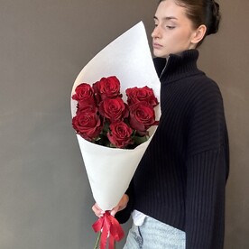 Роза эквадор красная 6шт