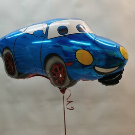 Шар (32''/81 см) Фигура, Гоночная машина, Синий