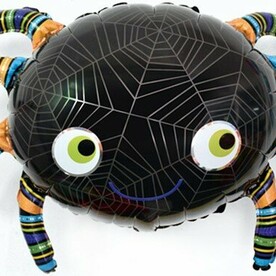 Шар (35''/89 см) Фигура, Паук, Черный