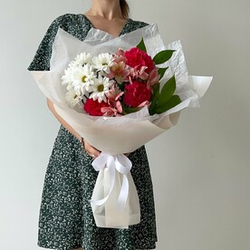 Букет «Малиновый пломбир»