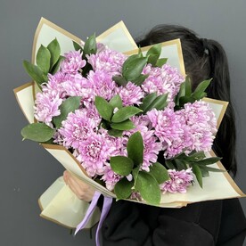 Рускус, Хризантема кустовая, Дизайнерская упаковка