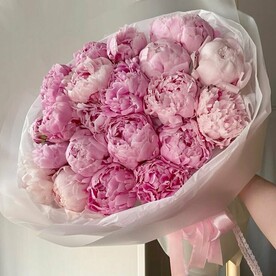 Пионы 21шт букет