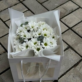 Хризантема кустовая, Эвкалипт, Флористическая губка