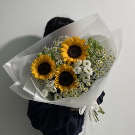 Подсолнух шт, Сантини шт, Танацетум шт, Альстромерия шт, Роза кустовая шт, Дизайнерская упаковка шт, Транспортировочная упаковка шт, шт