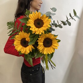Подсолнух шт, Папоротник шт, Эвкалипт шт, Транспортировочная упаковка шт, шт