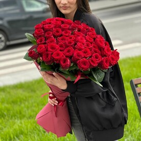 Роза красная, роз, Дизайнерская упаковка, Открытка