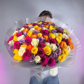 Розы Кения mix 101 шт