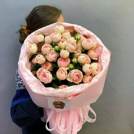 Букет из 9 пионовидных роз