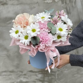 ФРАНЦУЗСКАЯ РОЗА,ДИАНТУС И ХРИЗАНТЕМА