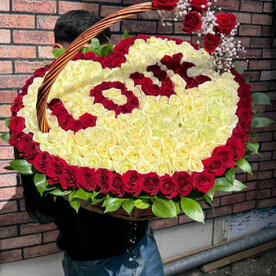 Корзина из Розы Love 201