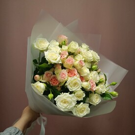 Кустовые розы микс