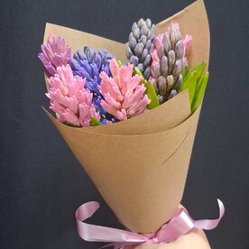 Гиацинт микс, Упаковка крафт