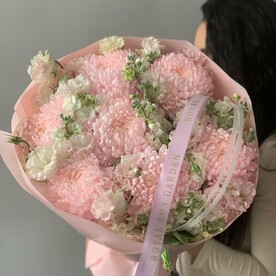 Хризантема, Лизиантус Эустома, Маттиола, Пленка матовая