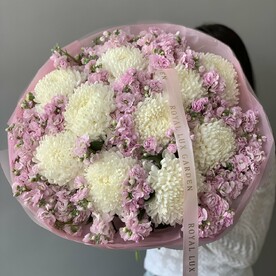Хризантема, Маттиола, Пленка матовая, Тишью