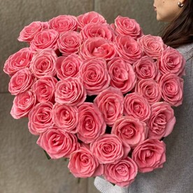 35розовых роз эко-френдли