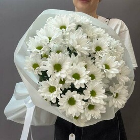 Букет из 5 кустовых Хризантем