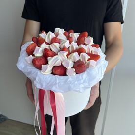 Зефир с клубникой