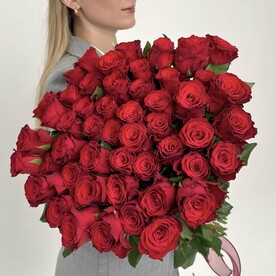 Букет из 51 красной розы