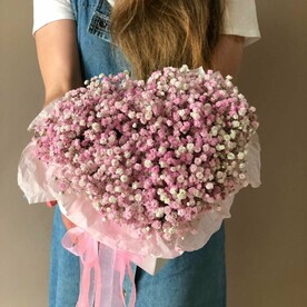 Сердце из гипсофилы