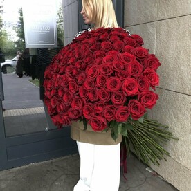 Букет 101 роза XXL 120см