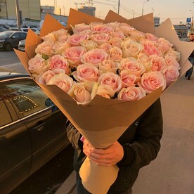 51 роза 60 см " Нежность"