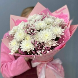 Хризантема, Гипсофила, Упаковка