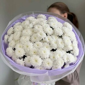 Букет с хризантем