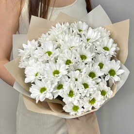 Букет из 5 кустовых хризантем