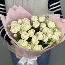 Монобукет из 9 кустовых роз
