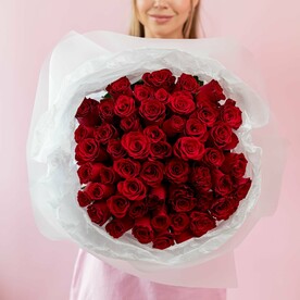 Букет из 51 красной розы