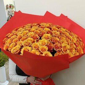 101 роза Испания 70 см