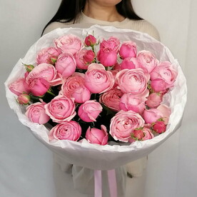 💖Нежный букет с пионовидными розами