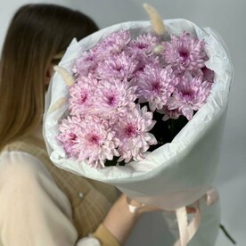 Букет «Клюквенная хризантема»