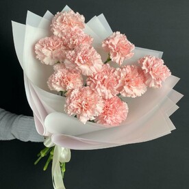 Букет из 11 розовых диантусов