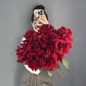 Монобукет🌹️ из французской розы 9 шт