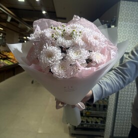 Букет с хризантемы
