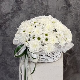 Корзина белоснежная