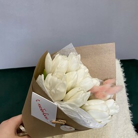 Букет Белые тюльпаны