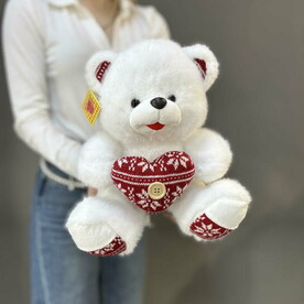 Мягкая игрушка «Медведь с сердечком 30-50см»