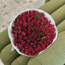 101 красная роза