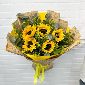 Подсолнухи 5шт в букете flowerstorg n564