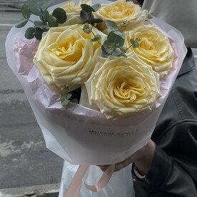 WOW💛ПИОНОВИДНАЯ РОЗА КАНДЕЛАЙТ/ЭВКАЛИПТ