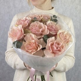 Роза французская, Эвкалипт, Пленка, Тишью, Открытка, Подкормка для цветов