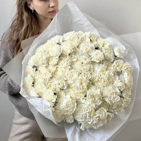 101 белый диантус