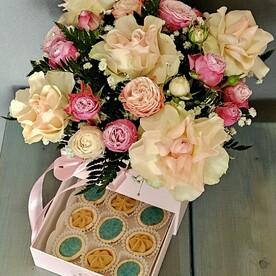 Фирменный бокс Романти с французскими розами