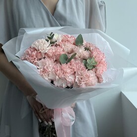 15 розовых гвоздик (Букет №26)